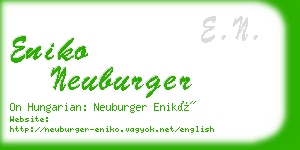 eniko neuburger business card